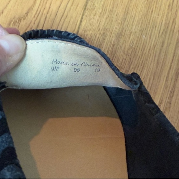 Jack Rogers Millie Black Suede Leopard Print Loafers Sz 9 - Picture 9 of 9